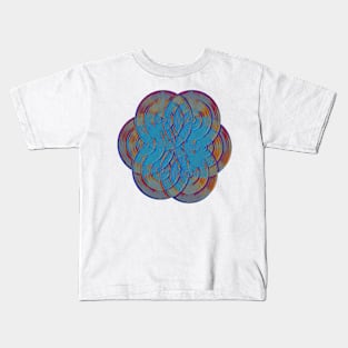 Flower Of Life Faded Kids T-Shirt